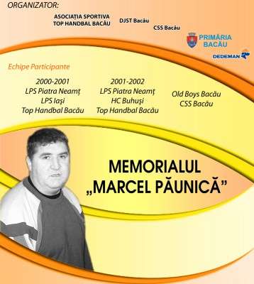 Afis Memorial Marcel Paunica